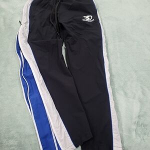 Balenciaga Black and Blue Athletic Pants